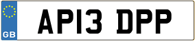 Trailer License Plate